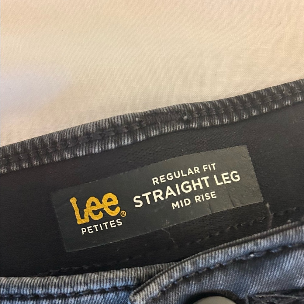 Lee flex motion straight leg mid-rise jeans sz 12P